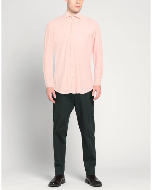 Guglielminotti Pink Shirts for men