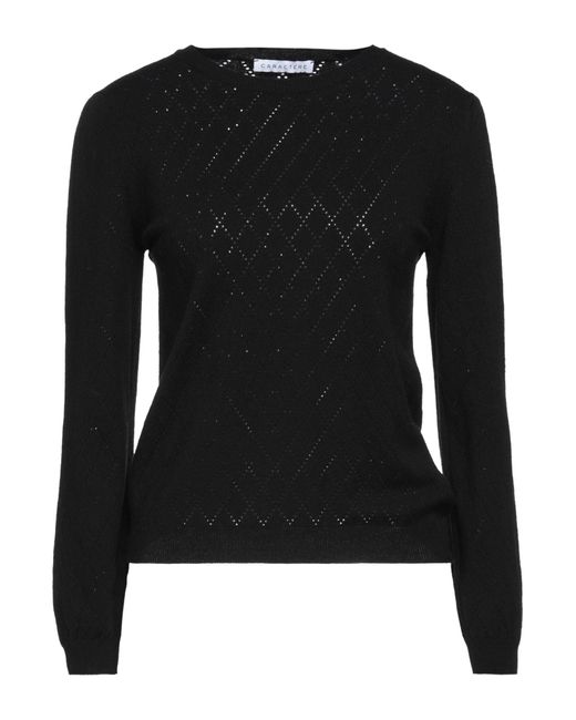 Caractere Synthetic Sweater in Black | Lyst