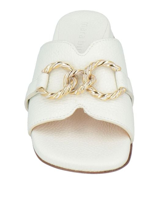 Mara Bini White Sandals