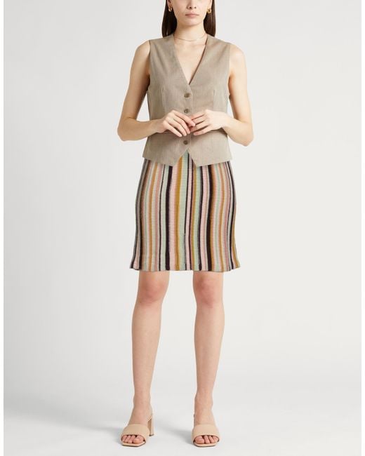 Alysi Brown Mini Skirt