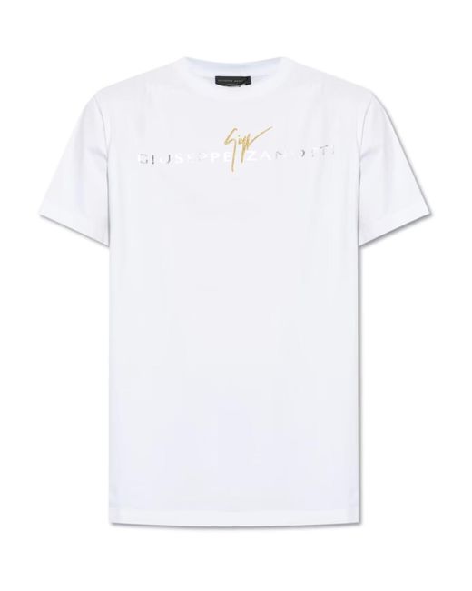 T-shirt Giuseppe Zanotti pour homme en coloris White
