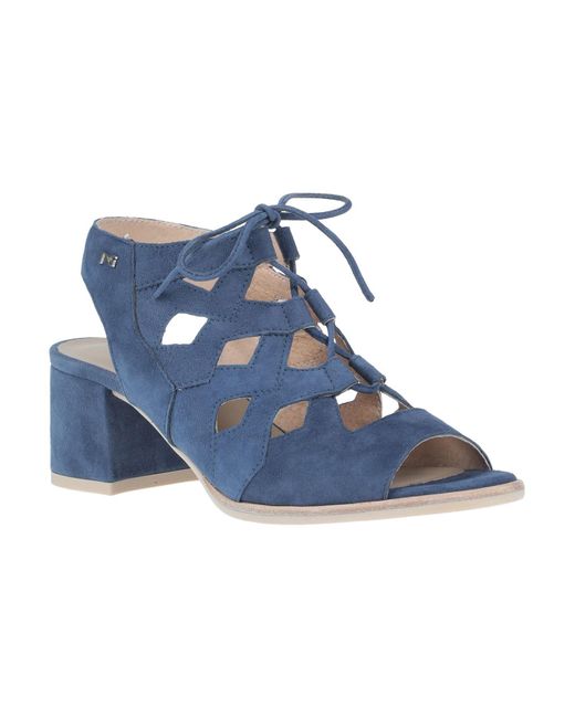 Nero Giardini Blue Slate Sandals Soft Leather