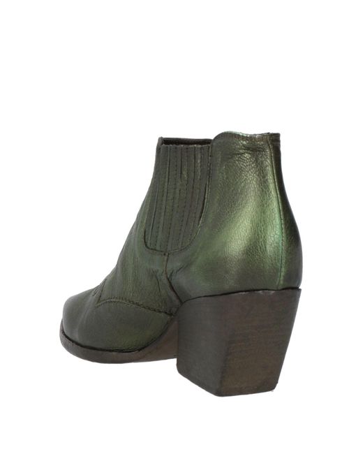 Elena Iachi Green Ankle Boots
