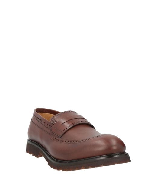 Testoni Brown Loafers Calfskin for men