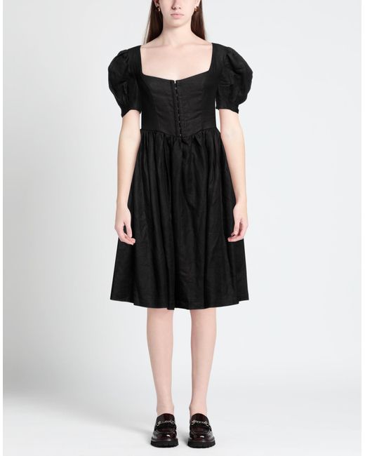Gioia Black Midi Dress