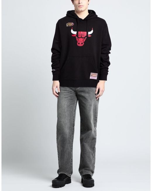 Mitchell & Ness Black Sweatshirt Cotton, Polyester for men