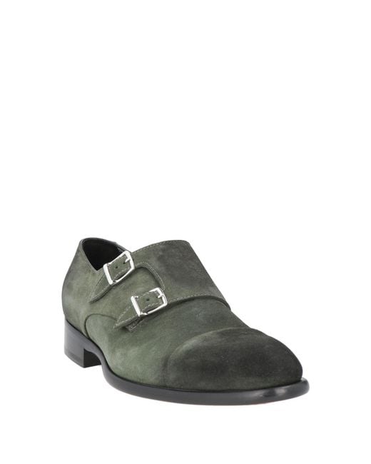 Doucal's Green Loafers Leather for men