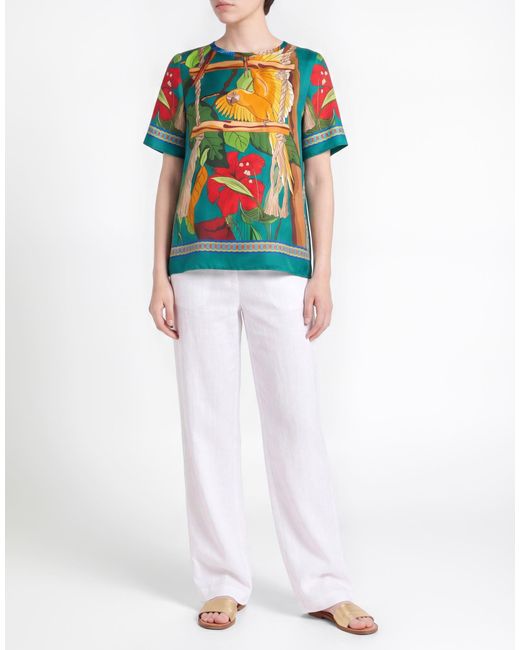 Franco Ferrari Blue Deep Top Silk