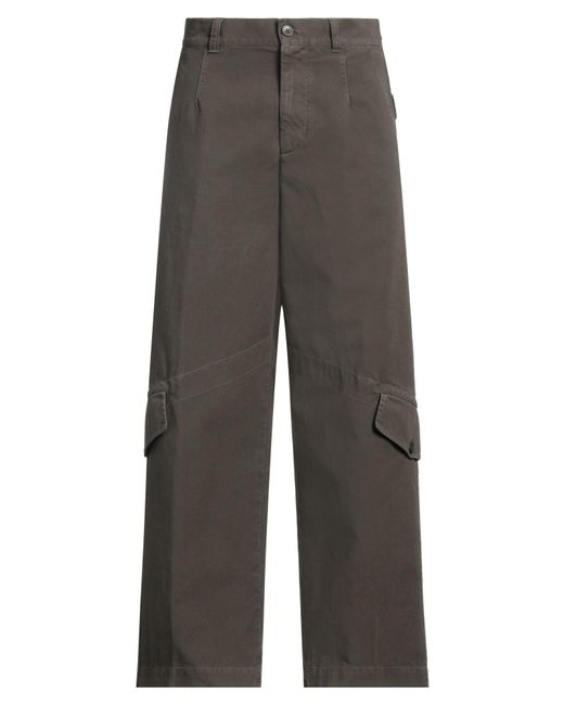 Dries Van Noten Gray Pants Cotton for men