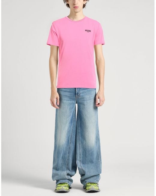 Moschino Pink T-shirt for men