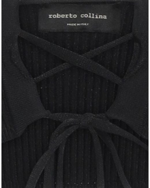Roberto Collina Black Top Viscose, Polyester