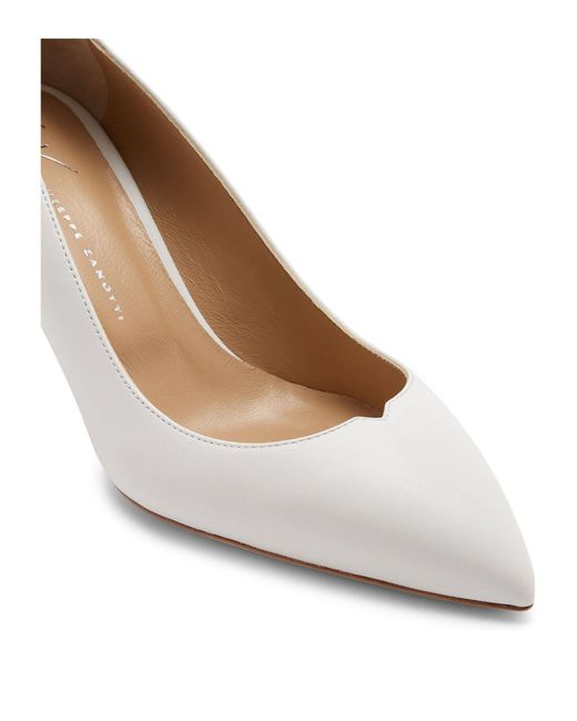 Zapatos Lucrezia con tacón de 70mm Giuseppe Zanotti de color White