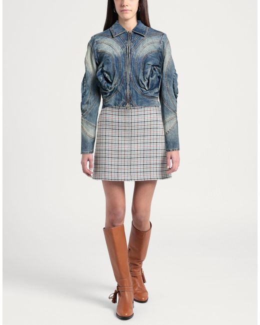 MARRKNULL Blue Denim Outerwear
