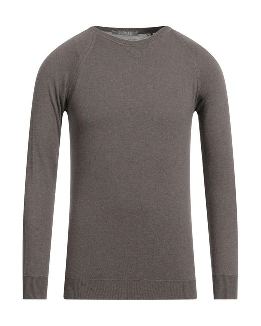 Andrea Fenzi Gray Khaki Sweater Merino Wool, Viscose, Polyamide, Cashmere for men