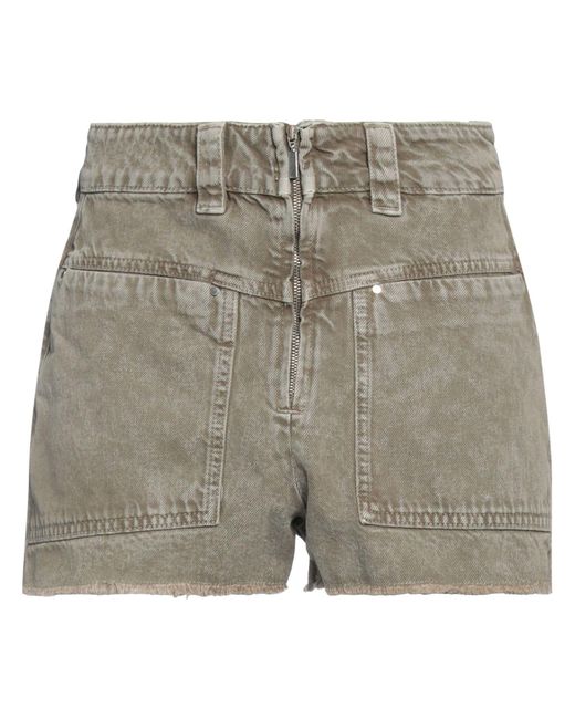 Ba&sh Gray Denim Shorts