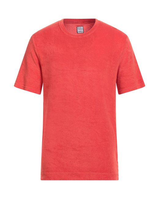 Fedeli Red T-Shirt for men