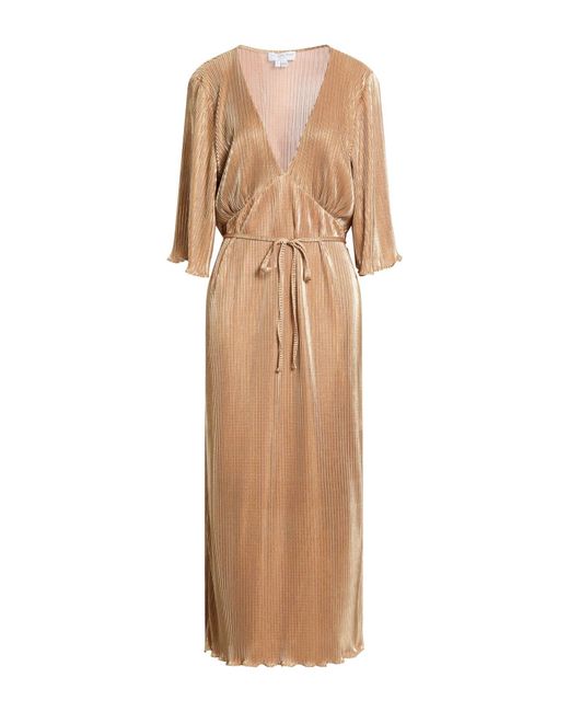 Never Fully Dressed Natural Midi Dress Polyester