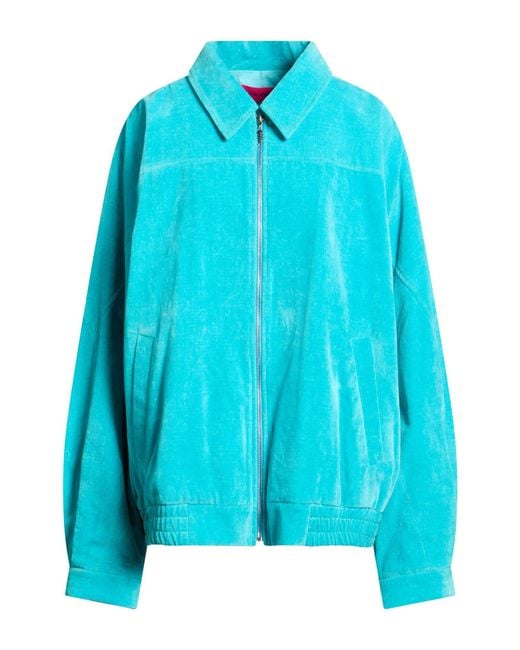 The Elder Statesman Blue Jacket Cotton