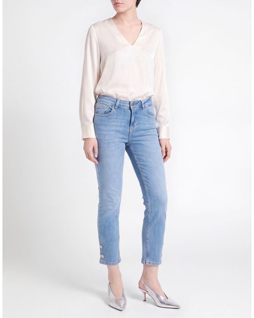 Rebel Queen Blue Jeans Cotton, Elastane