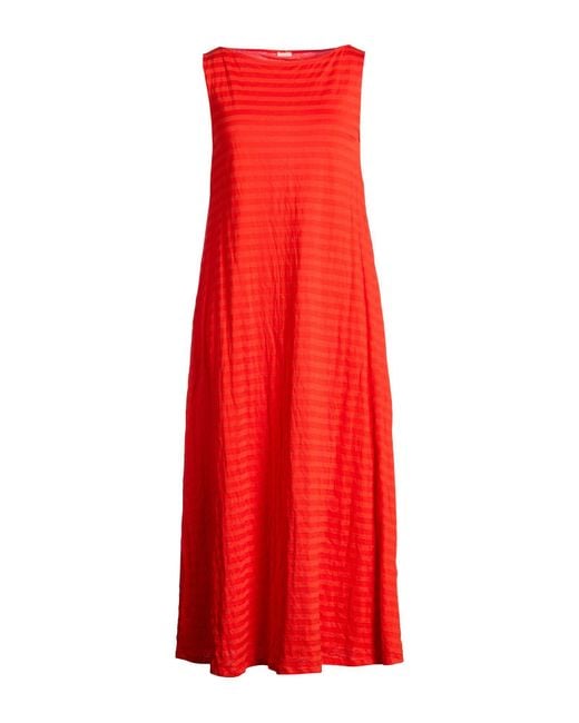 Apuntob Red Midi Dress