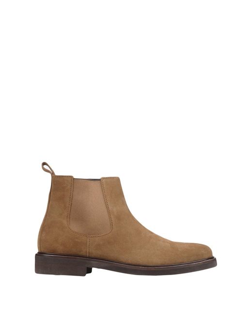 A.P.C. Brown Ankle Boots Soft Leather for men