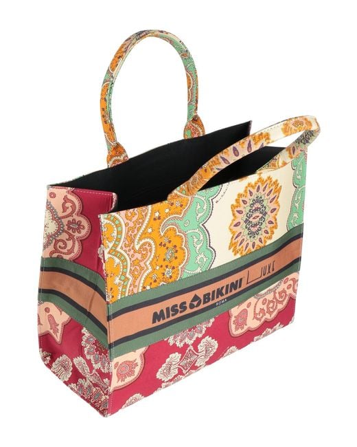 Miss Bikini Multicolor Handbag Polyester, Cotton