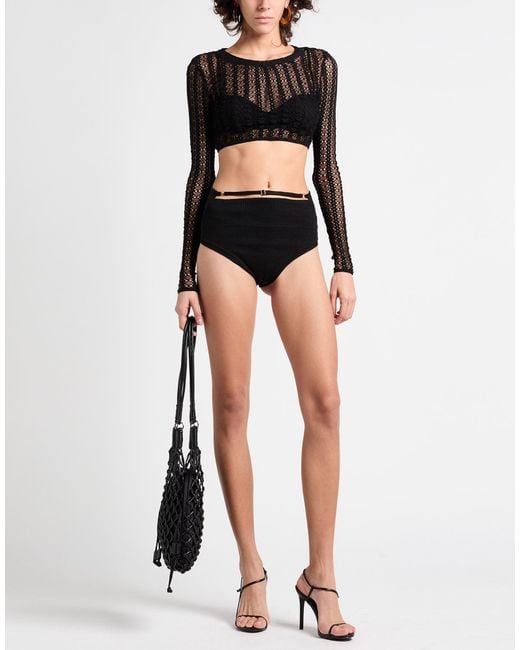 Pinko Black Top Cotton, Polyamide, Elastane