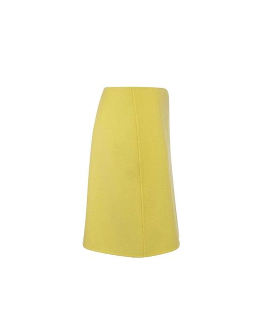 Mini-jupe Max Mara en coloris Yellow