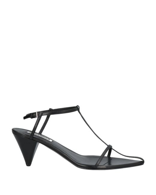 Jil Sander Black Sandals Soft Leather