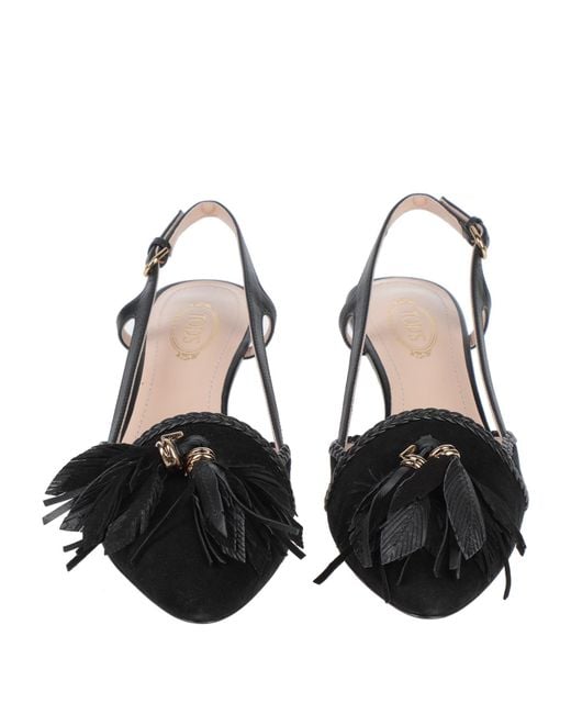 Tod's Black Pumps Leather