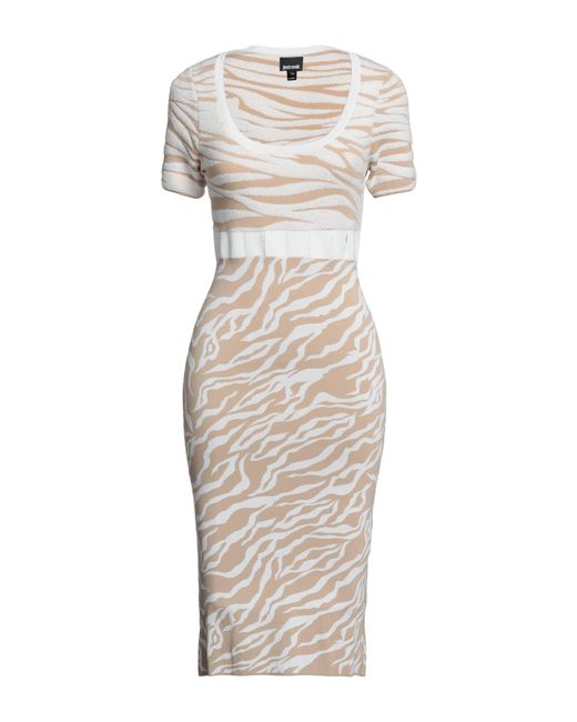Just Cavalli Natural Midi Dress
