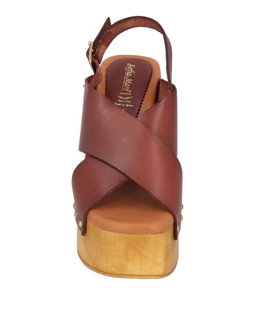 SOFIA MARE Brown Sandals Leather