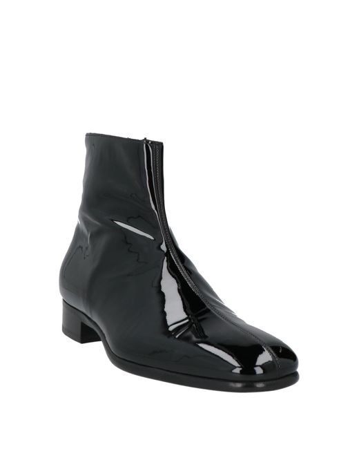 Tom Ford Black Ankle Boots Cow Leather for men