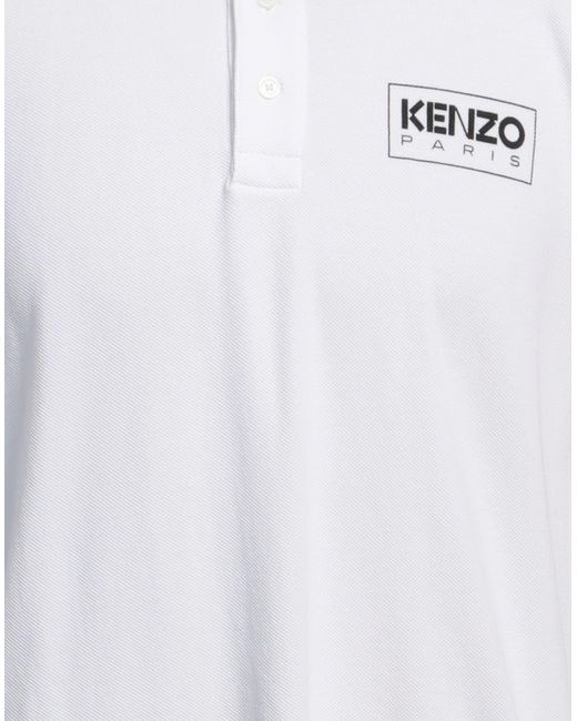 KENZO Poloshirt in White für Herren