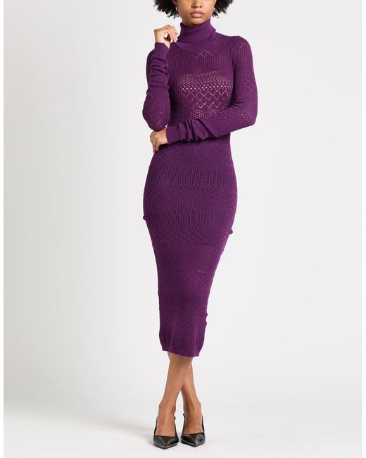 Babylon Purple Midi Dresses