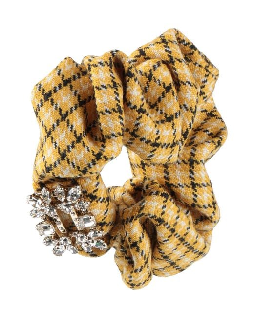 Roger Vivier Metallic Hair Accessory Textile Fibers