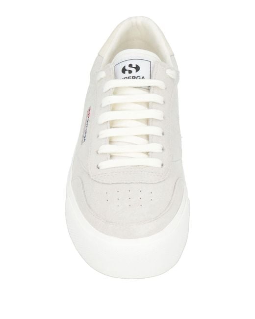 Superga White Light Sneakers Leather