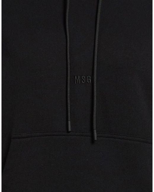 MSGM Black Sweatshirt Cotton