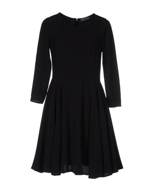 Soallure Black Mini Dress Polyester, Elastane