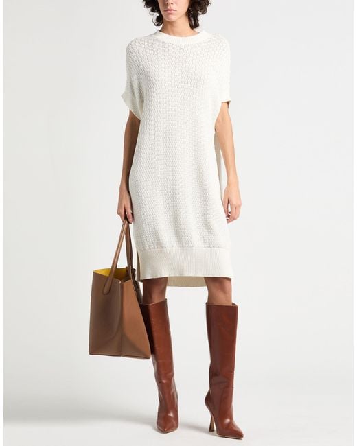 Fedeli White Midi Dresses