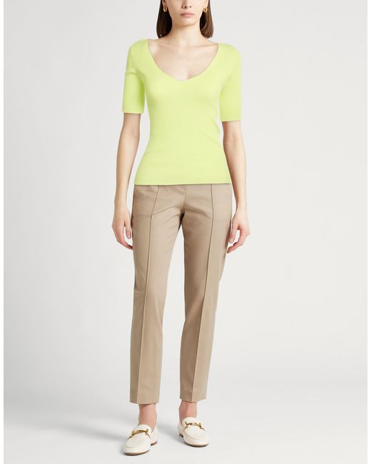 Roberto Collina Yellow Lime Sweater Cotton