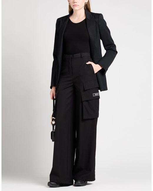 Versace Black Pants Virgin Wool