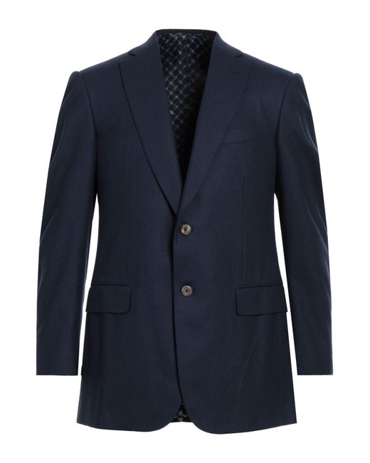 Zilli Blue Blazer Wool, Cashmere for men