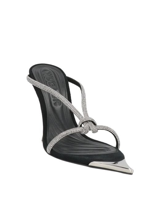 Mugler White Sandals