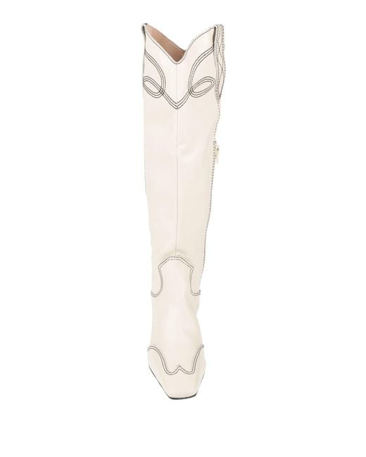 Werner White Boot Leather
