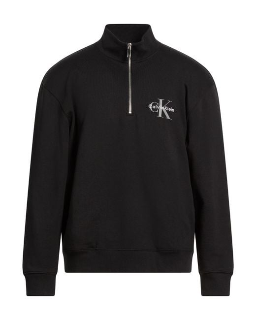 Calvin Klein Black Sweatshirt Cotton for men