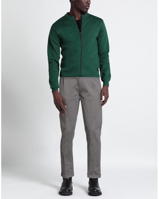 BARMAS Gray Pants Cotton, Elastane for men
