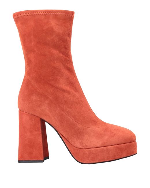 Bianca Di Red Ankle Boots