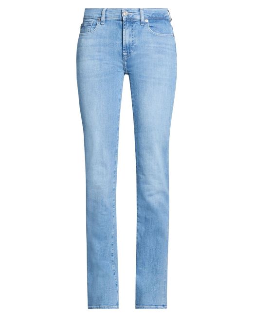 7 For All Mankind Blue Jeans Cotton, Elastane