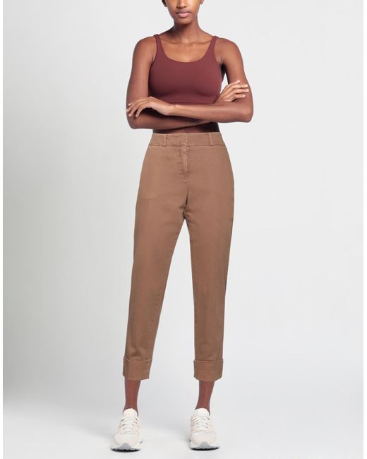 Cappellini By Peserico Brown Denim Trousers